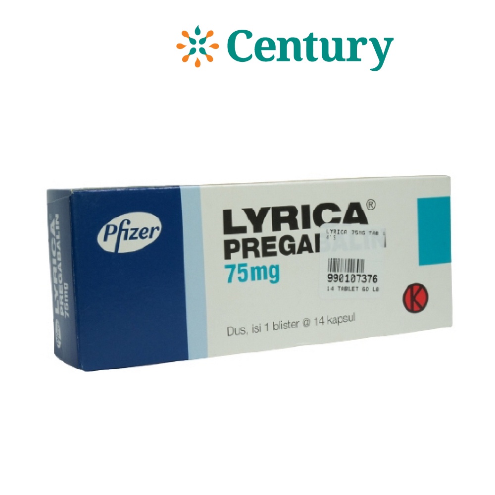 Jual LYRICA 75 MG 1 BLISTER ISI 14 TABLET/PREGABALIN 75 MG/NYERI SYARAF ...