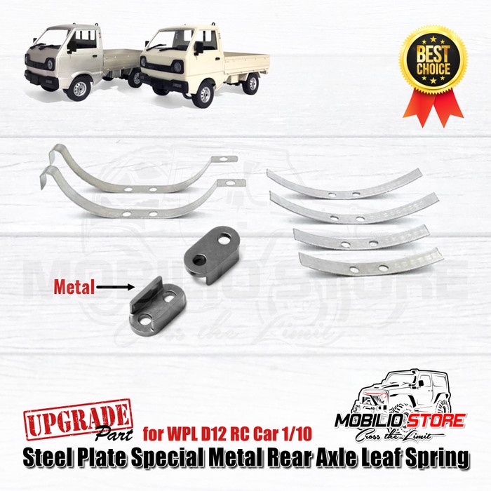 Jual Upgrade Parts Metal Rear Axle Leaf Spring for RC WPL D12 1/10
