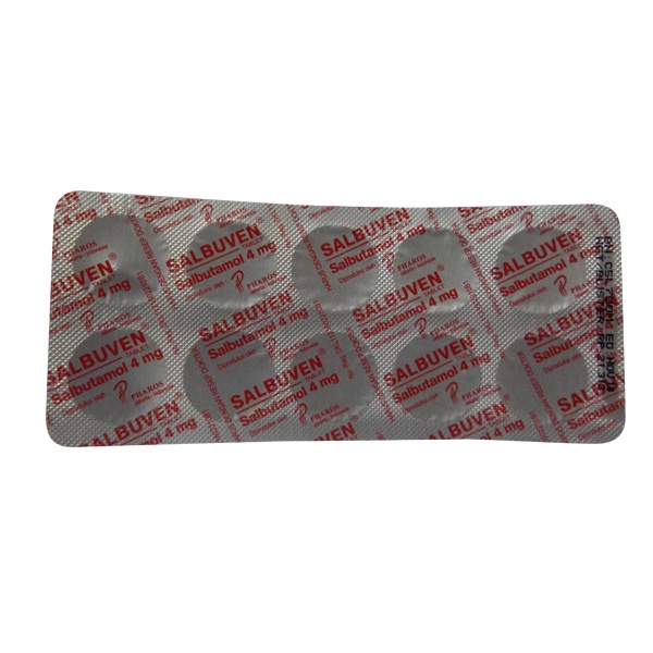 Jual SALBUVEN 4 MG 1 STRIP ISI 10 TABLET / SALBUTAMOL / ASMA ...