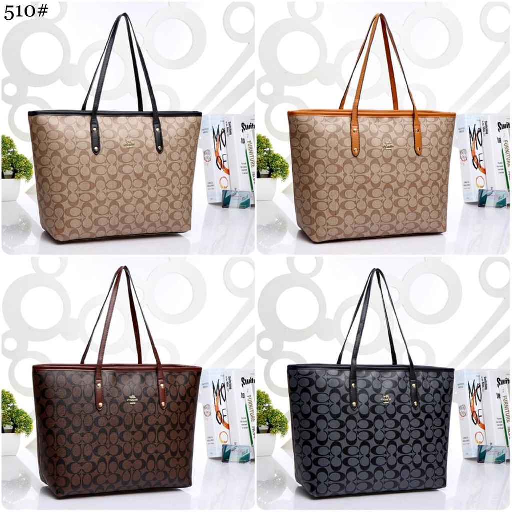 Jual TAS WANITA BATAM IMPORT COACH TOTE BAG 510 KWALITAS SEMI ORIGINAL ...