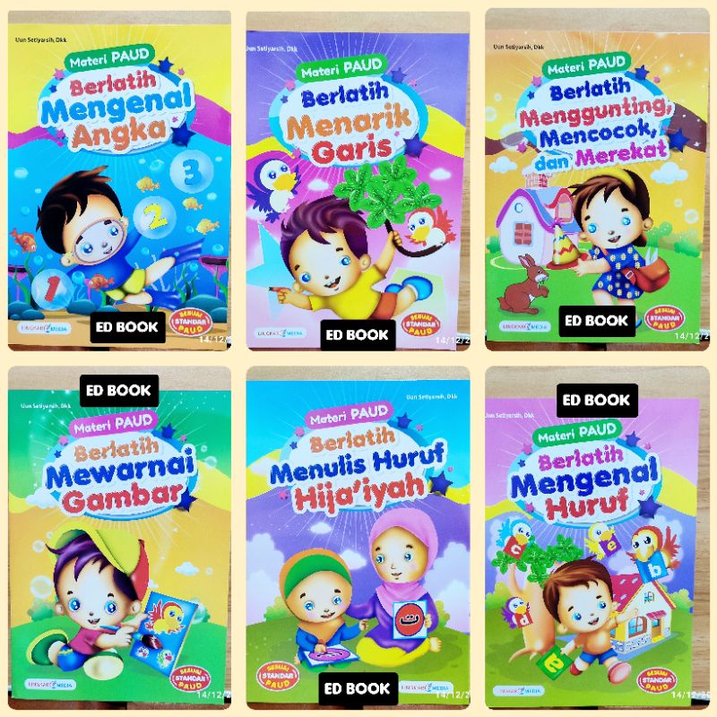 Jual Buku Paket Lengkap 6 Buku Materi Paud | Shopee Indonesia