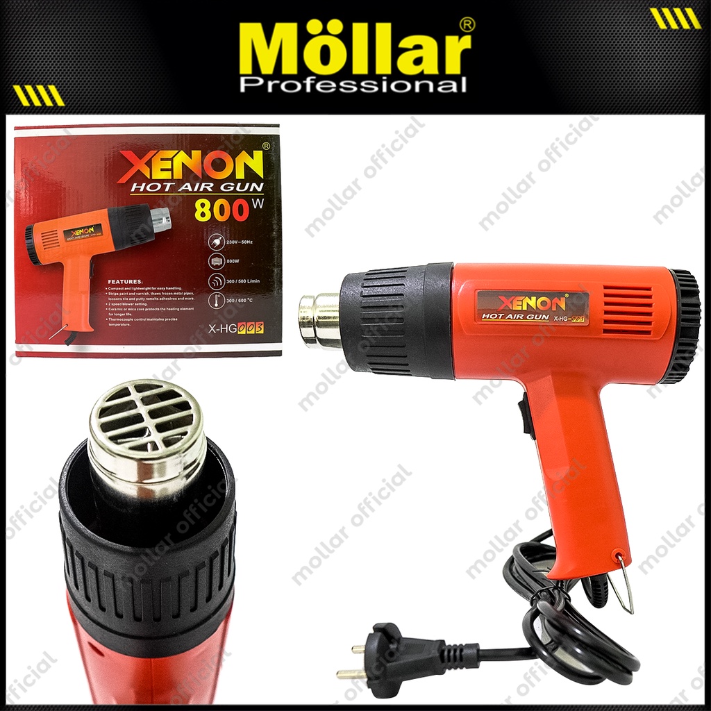 Jual XENON HG003 Mesin Heat Gun Hot Air Gun Pistol Pemanas Hot Gun 800