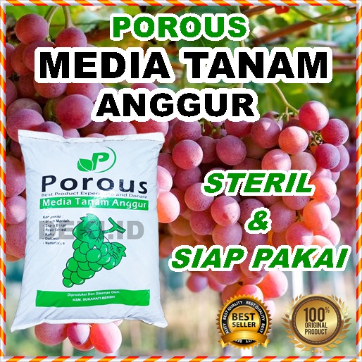 Media Tanam Anggur Porous Tanah Organik Steril Siap Pakai Tanaman Hias Bunga Sayur Buah