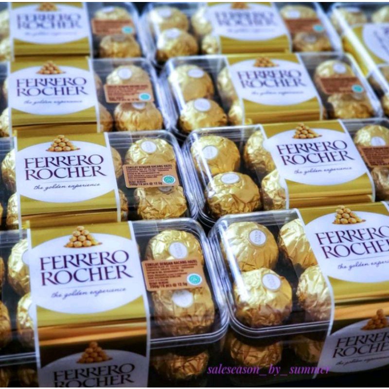 Jual FERRERO ROCHER 16Made in ITALY Coklat dengan kacang hazelnut 200 ...