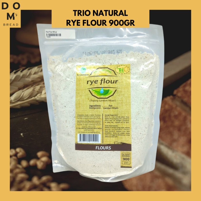 Jual Tepung Rye Trio Natural (Wholemeal Rye Flour) 900 GR | Shopee ...