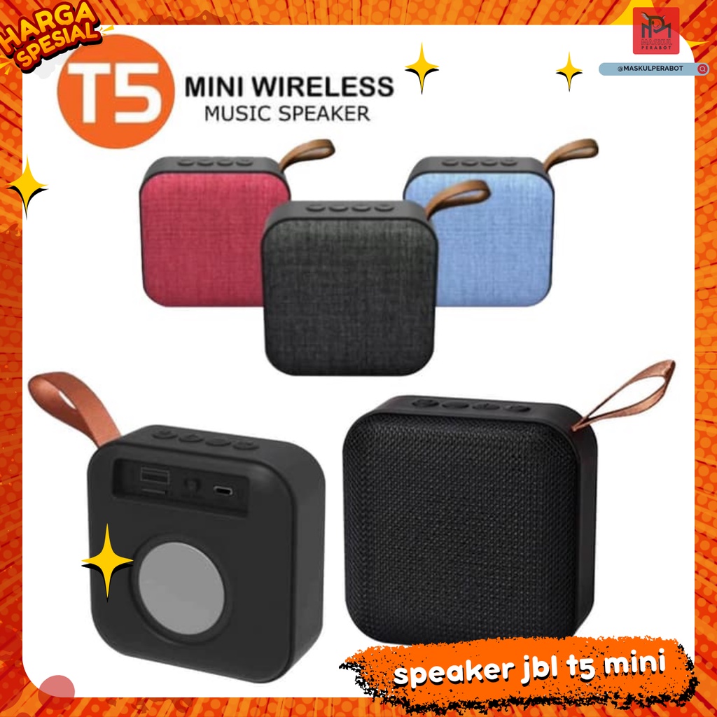 Jual Speaker Bluetooth JBL T5 Mini Speaker Aktif Charge Super Bass ...