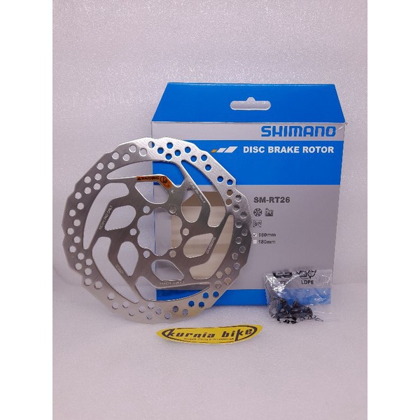 Jual rotor shimano rt 26 six bolt 160 mm | Shopee Indonesia