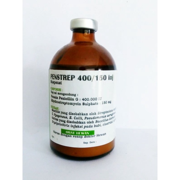 Jual PENSTREP 400/150 Inj AntibiotikAmbing susu/ mastitis ,antrhax ...