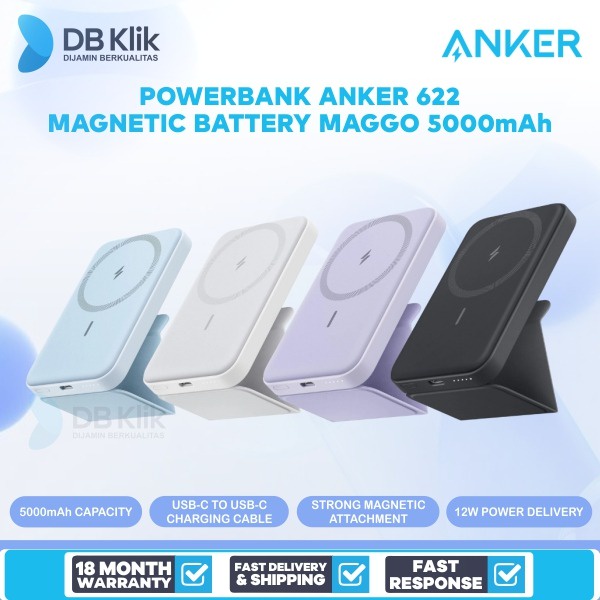 Jual Powerbank Anker 622 Battery MagGo 5000mAh MagSafeANKER