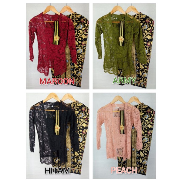 Jual Set Kebaya Kebaya Modern Kebaya Brukat Bali Atasan Kebaya Lengan