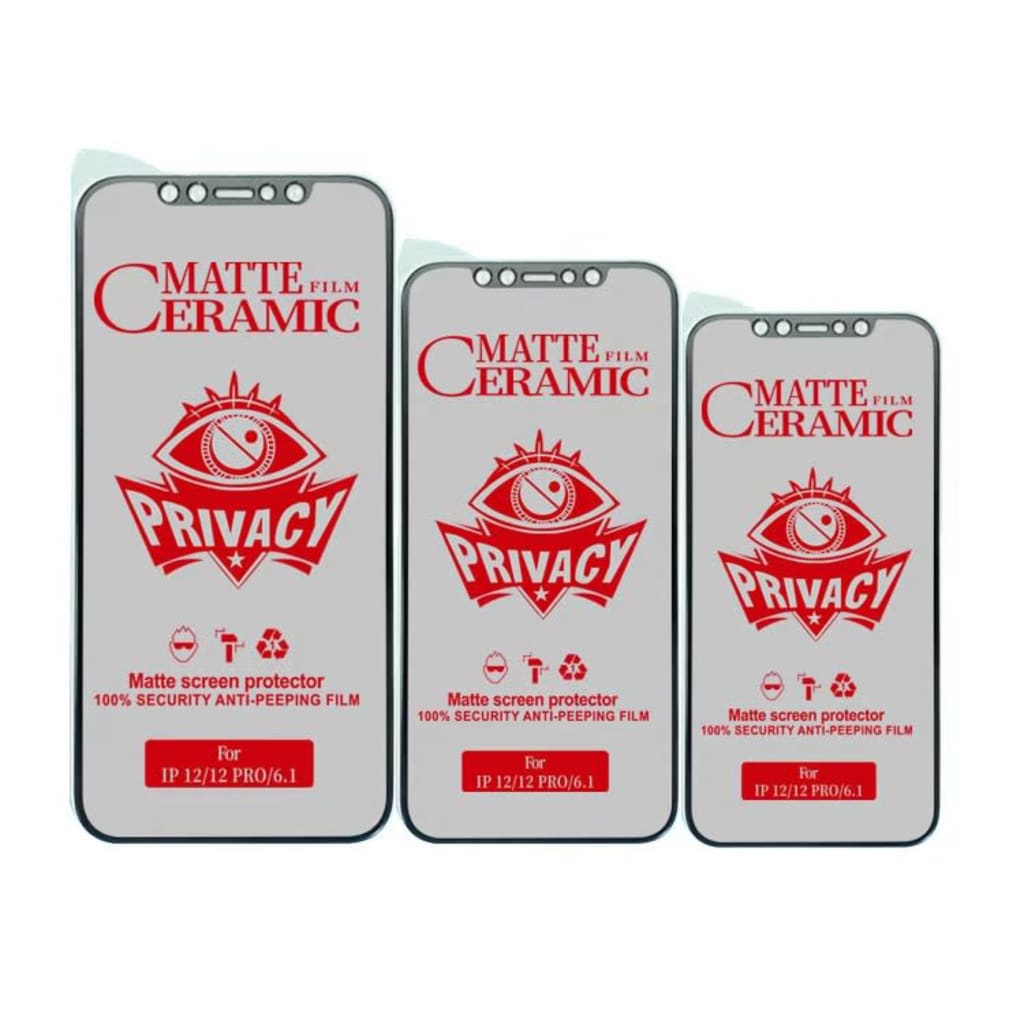 Jual Tempered Glass Ceramics Matte Privacy Full Screen Iphone Shopee