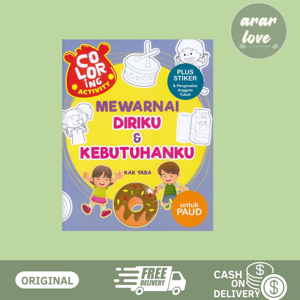 Jual Buku Coloring Activity Mewarnai Diriku And Kebutuhanku Shopee Indonesia