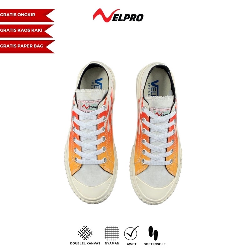 Jual Velpro White Flame Jagged| Sepatu Original | Sepatu Pria | Sepatu ...