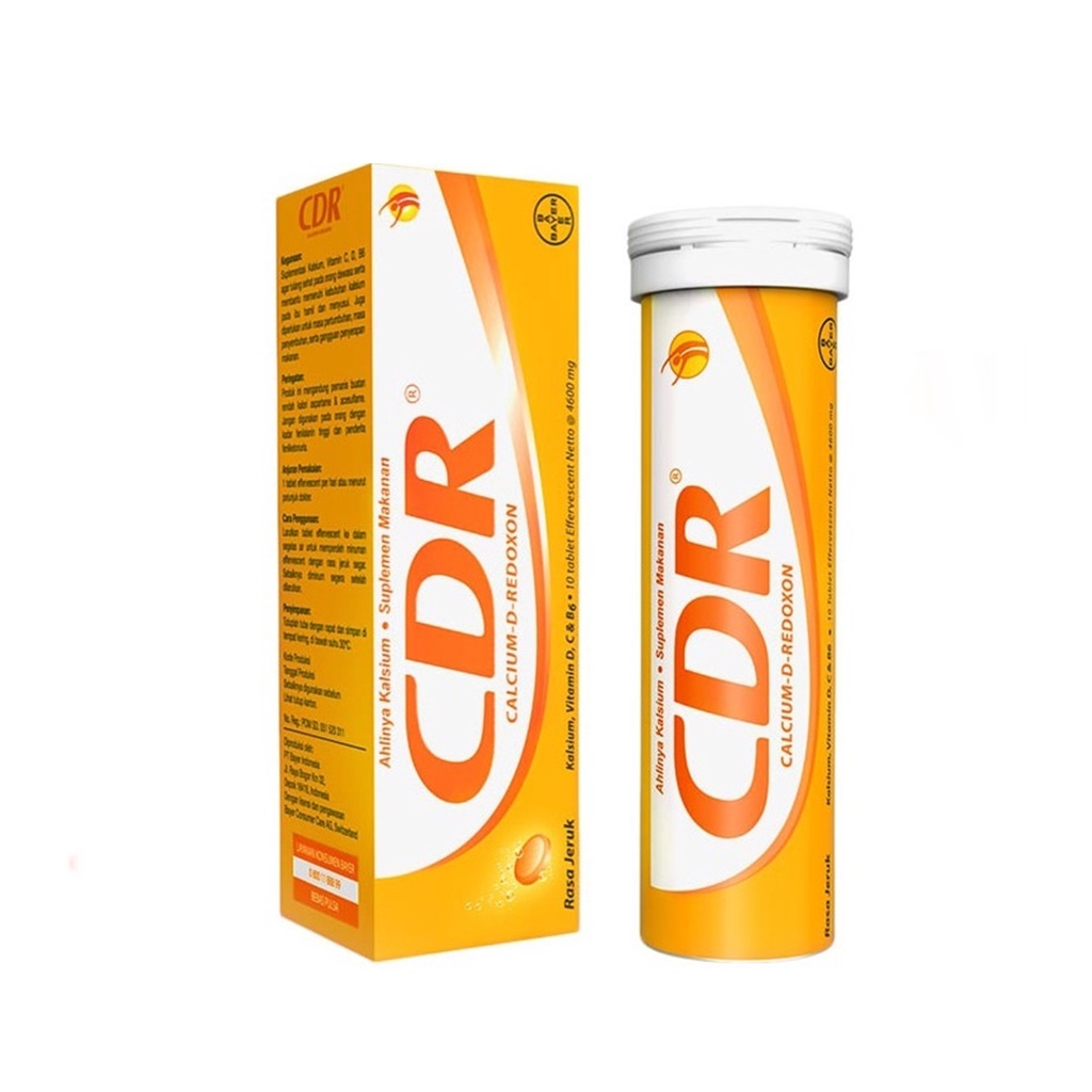 Jual CDR Rasa Jeruk 10 Tablet / Multivitamin Vitamin C | Shopee Indonesia