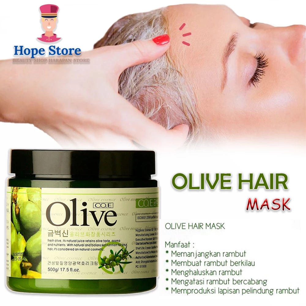 HOPE STORE - HAIR MASK CREAMBATH TREATMENT EKSTRAK MINYAK ZAITUN 500GR | AutoStock