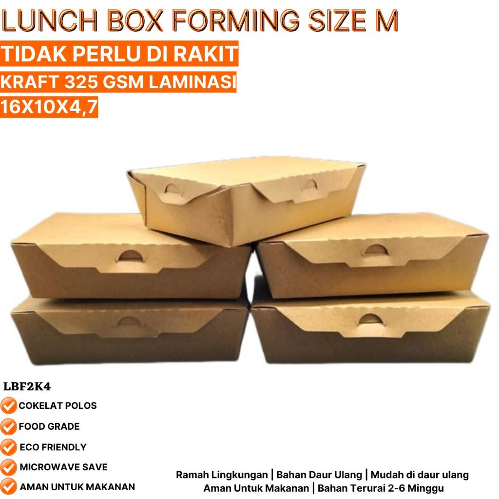 Jual Lunch Box Medium Sudah Terbentuk Tidak Perlu Rakit (LBF2K4 ...
