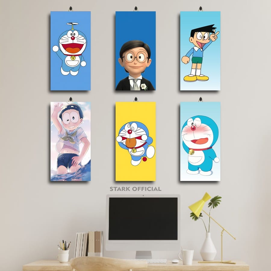 Jual 18-40 PAJANGAN KAMAR BESAR ANIME GAMBAR FOTO DORAEMON 15X30 OM9FD
