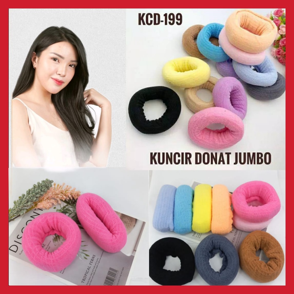 Jual Ikat Rambut Donat (Warna Random) | Shopee Indonesia