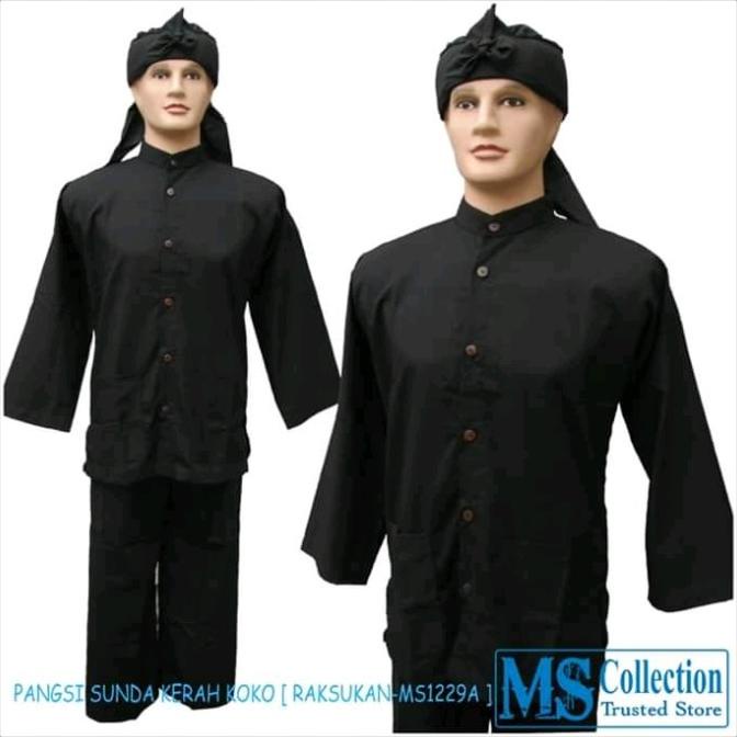 Jual baju pangsi sunda kerah koko | Shopee Indonesia