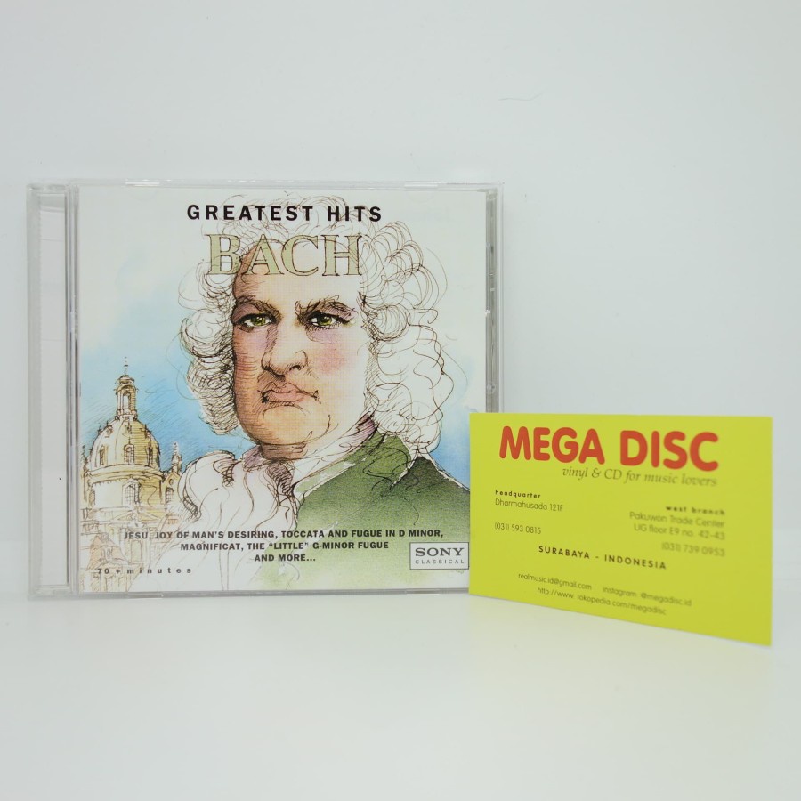 Jual CD Johann Sebastian Bach - Greatest Hits Album Audio Classical ...