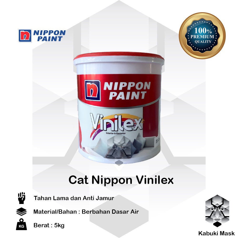 Jual Cat Tembok Nippon Vinilex 5 Kg/ Cat Vinilex 5 Kg | Shopee Indonesia