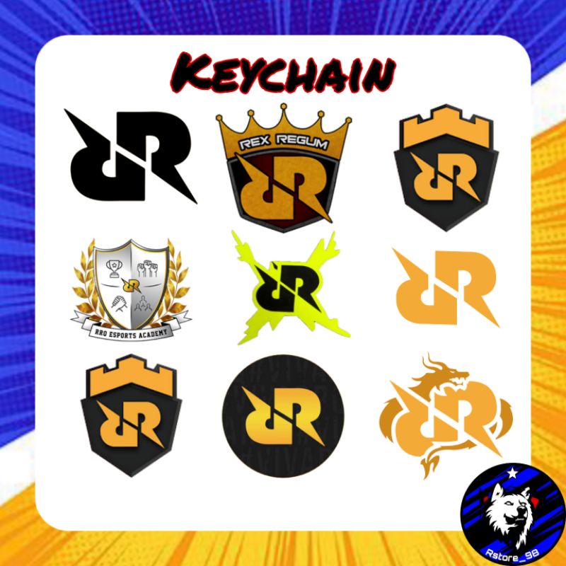 Jual Keychain Gantungan Kunci RRQ Hoshi Rex Regum Qeon Free Stiker ...