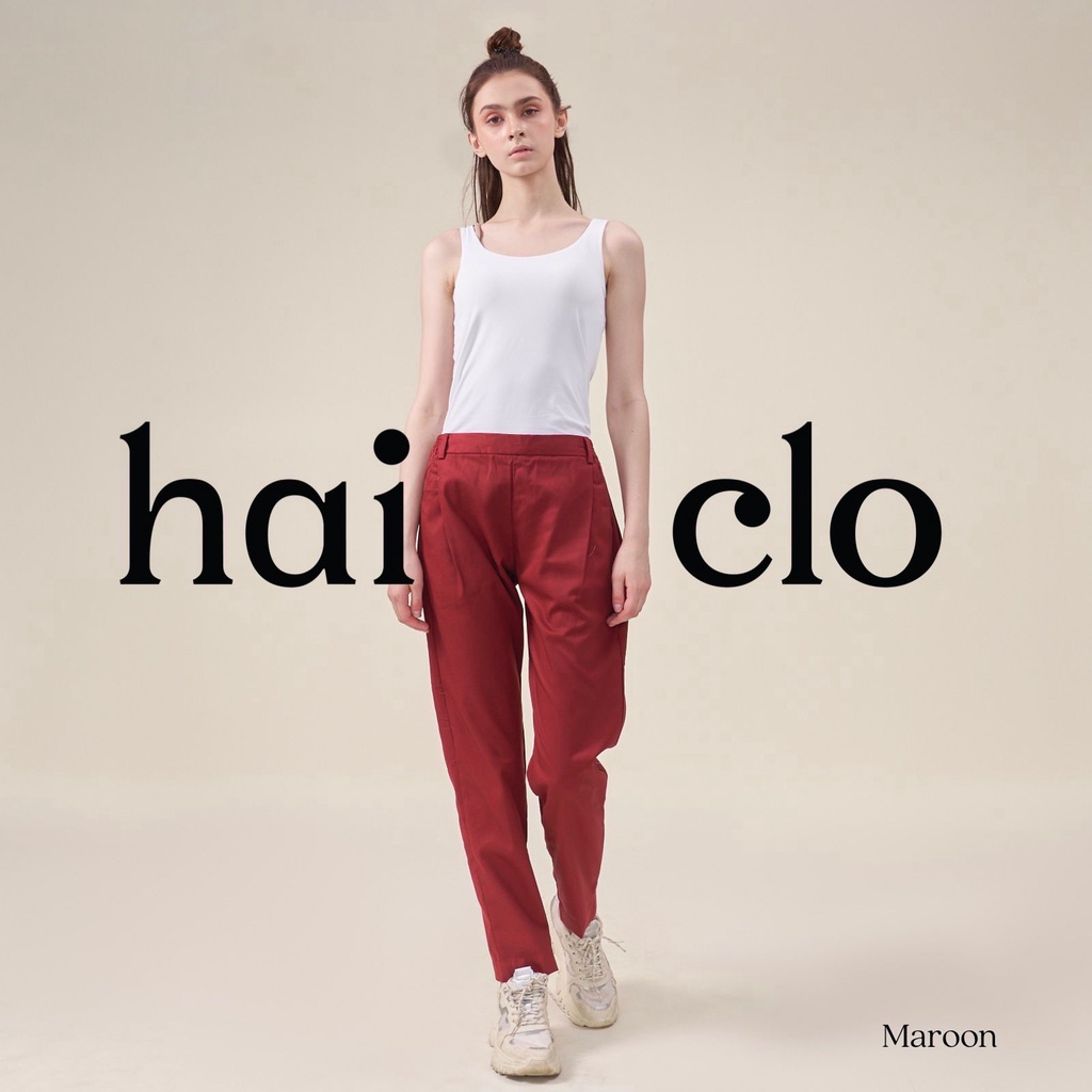 Jual HAICLO E-Bizza Pants - Celana Maroon | Shopee Indonesia