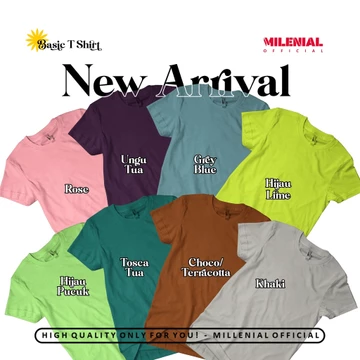 Kaos Polos Pendek Cotton Combed 24S Unisex