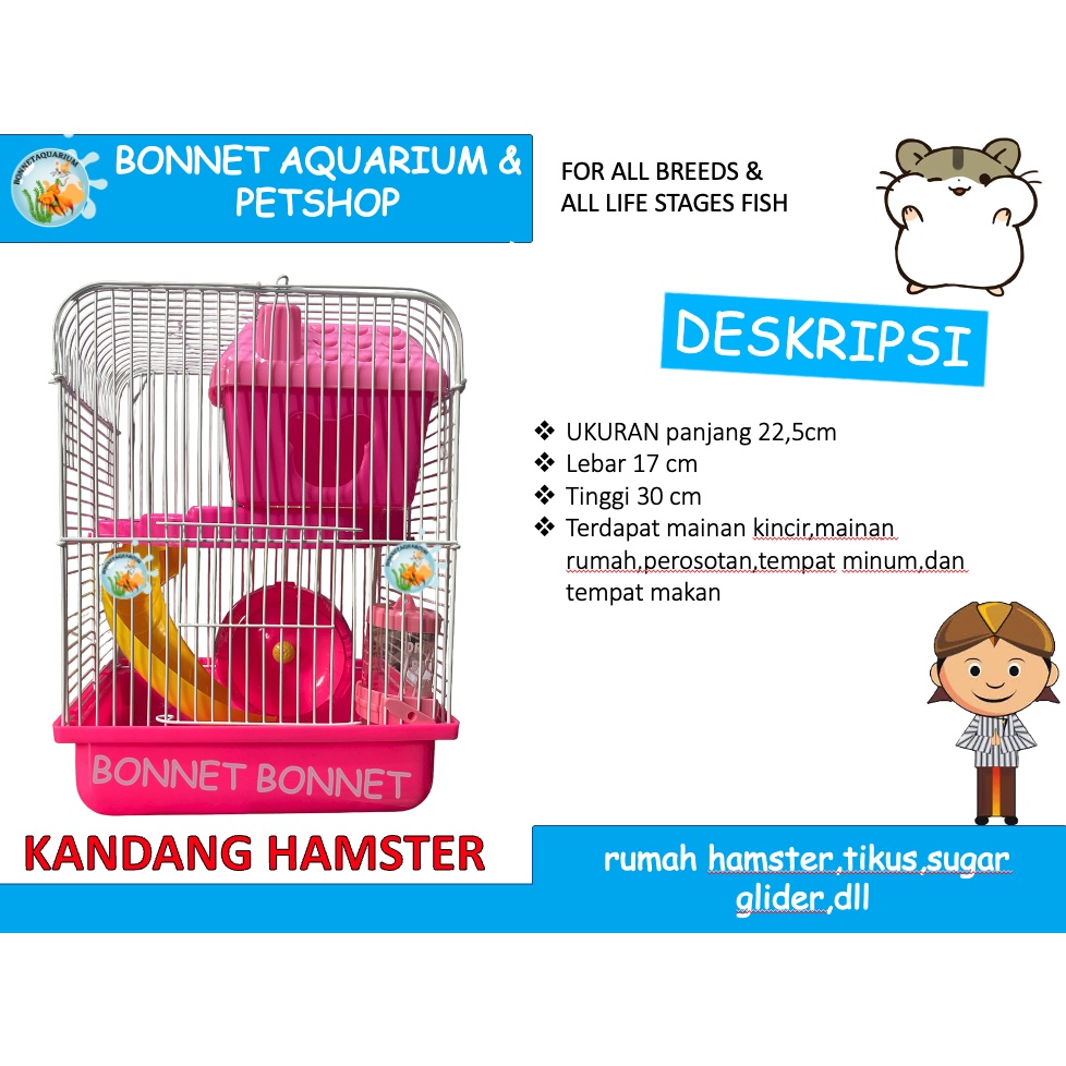 Jual KANDANG HAMSTER LENGKAP KOMPLIT DENGAN RUMAH DAN MAINAN | Shopee ...