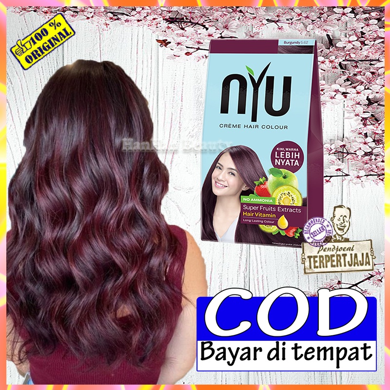 Jual NYU Creme Hair Colour 30ml Burgundy Tanpa Amonia Cat Rambut Korea