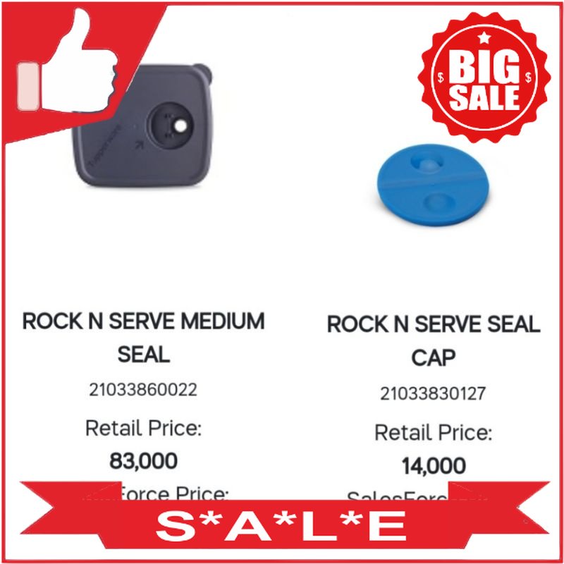 Jual Tupperware SPAREPART seal cap rock n serve seal xtreme meal box