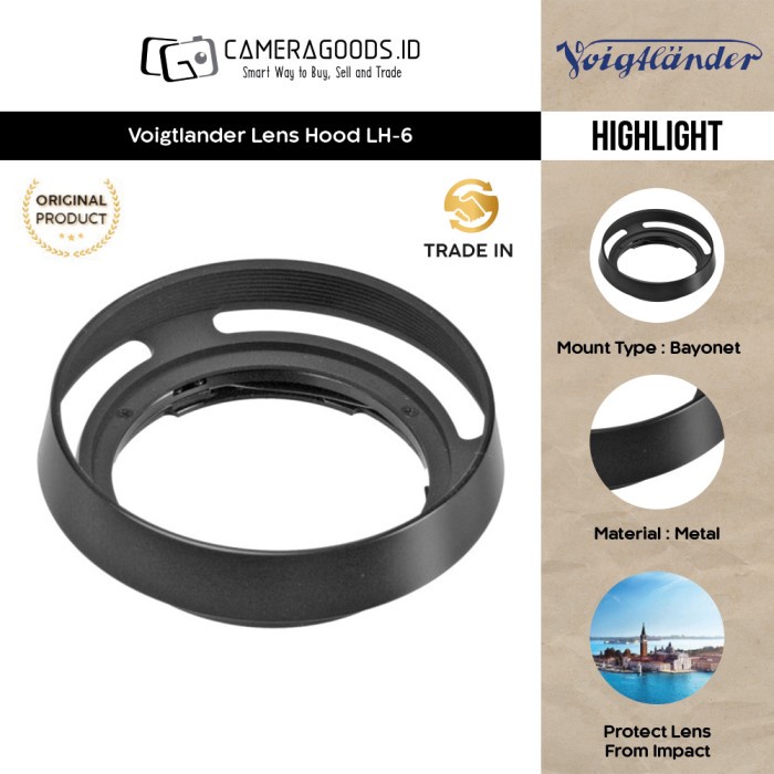 Jual Hood ( Camera Goods ) Voigtlander Lh6 Lens Hood For 35Mm F1.4 40Mm F1.4 Shopee Indonesia