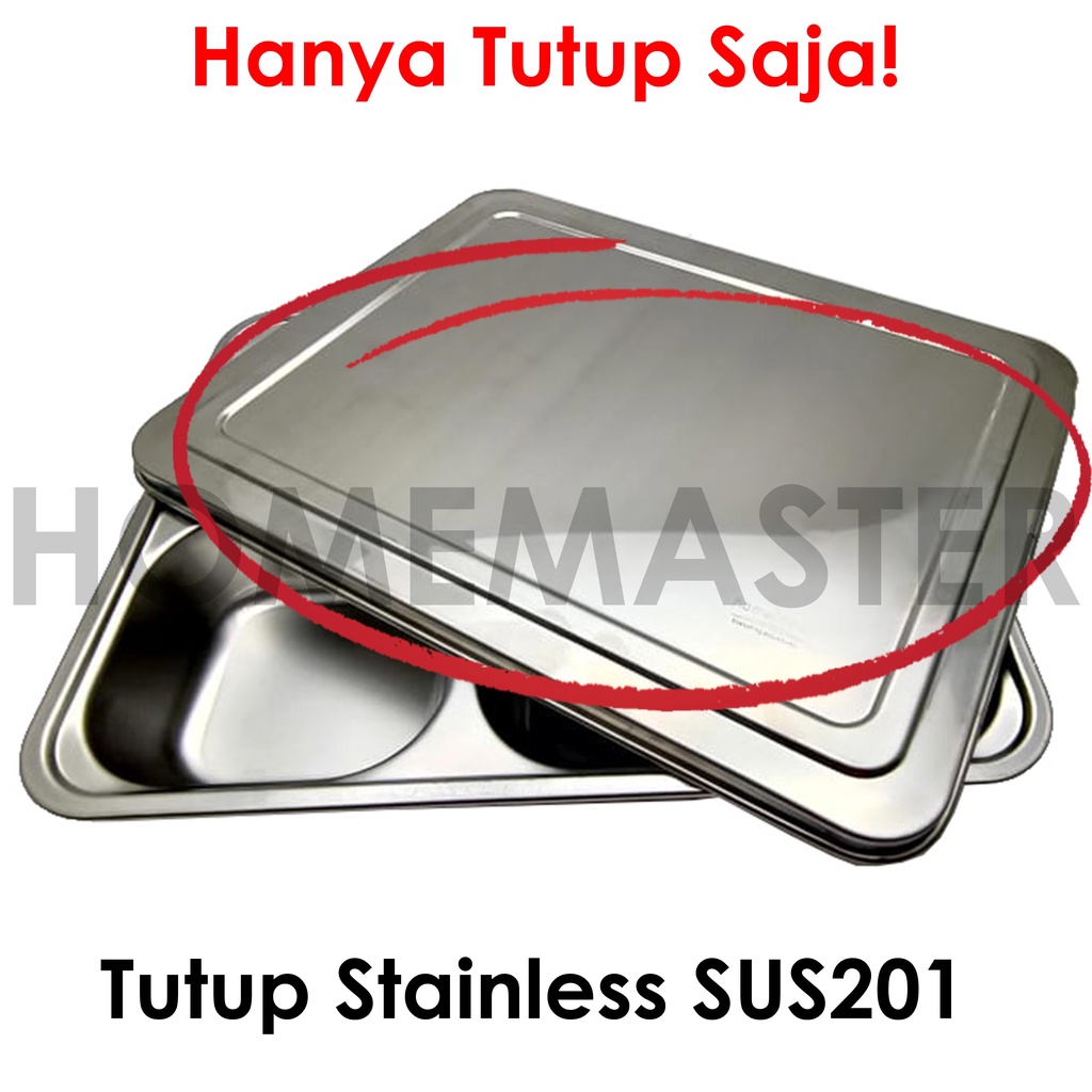 Jual Homemaster Traybakipiringcateringbekalfood Courtcanteenkantinbento Box Stainless 3301