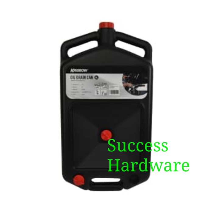 Jual KRISBOW JERIGEN OLI TANGKI PENGURAS 6 LTR OIL DRAIN CAN 6L HITAM Shopee Indonesia