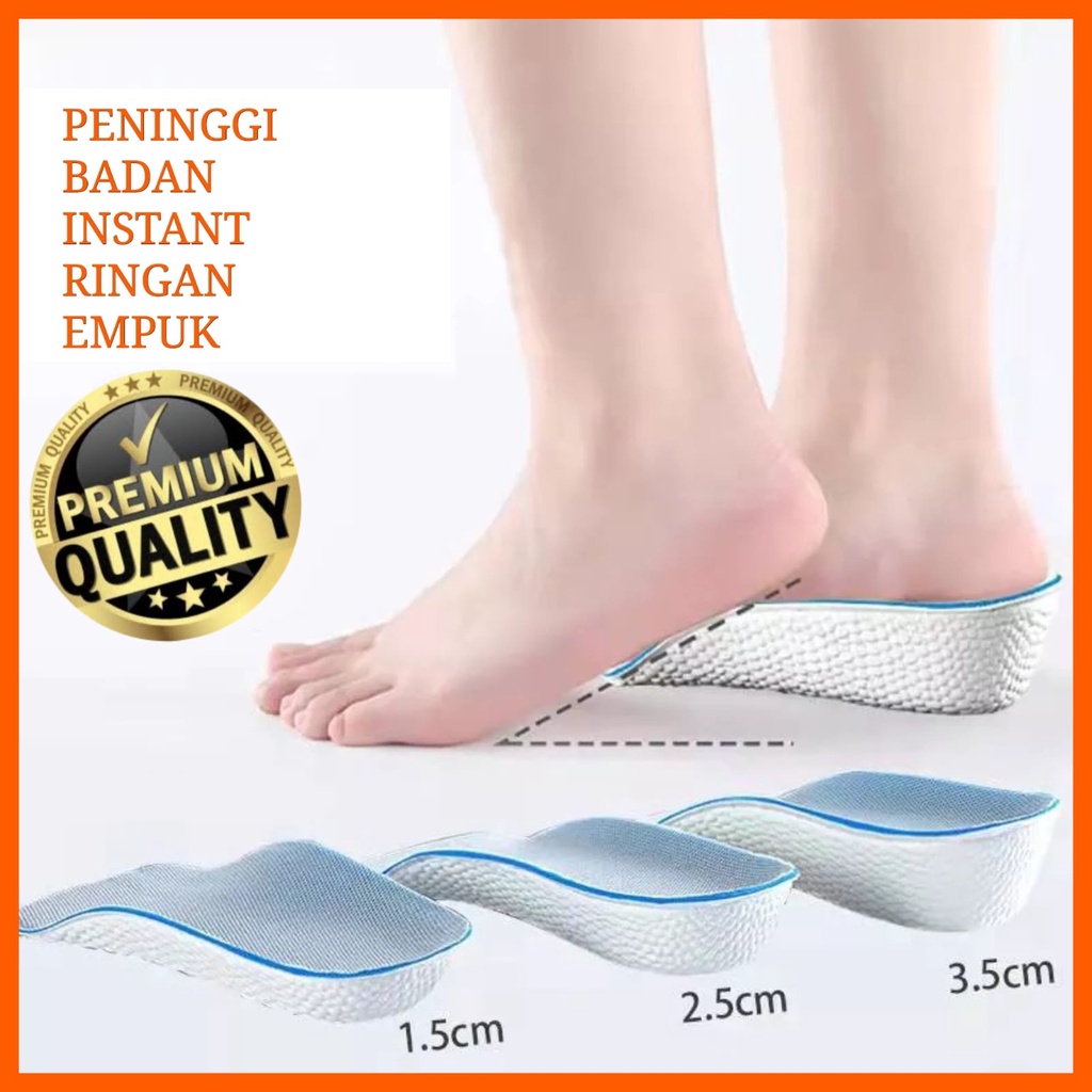 Jual Insole Peninggi Badan Instant Sol Sepatu Penambah Tinggi Badan