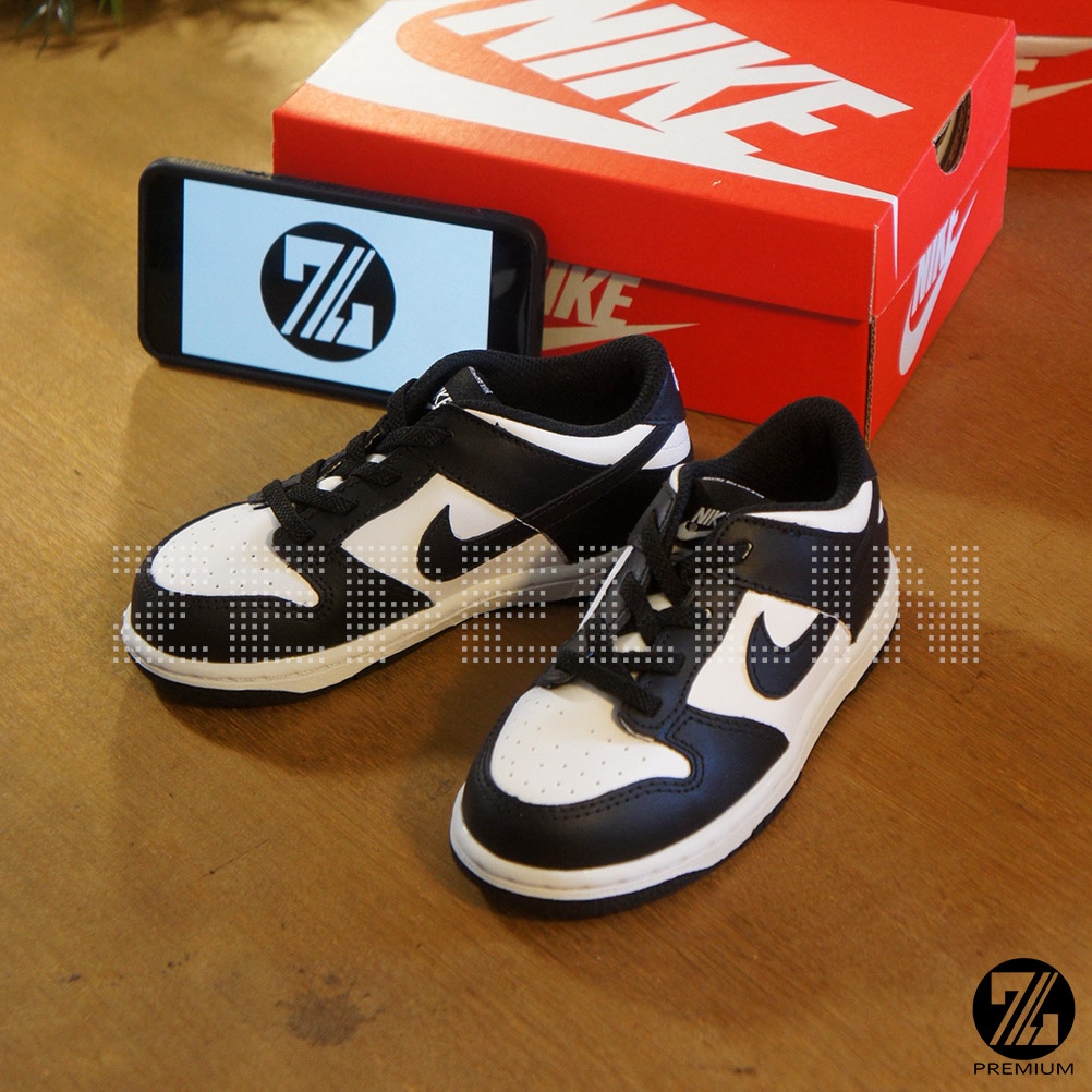 Jual SEPATU SNEAKERS ANAK NIKE DUNK LOW RETRO PANDA WHITE BLACK ...