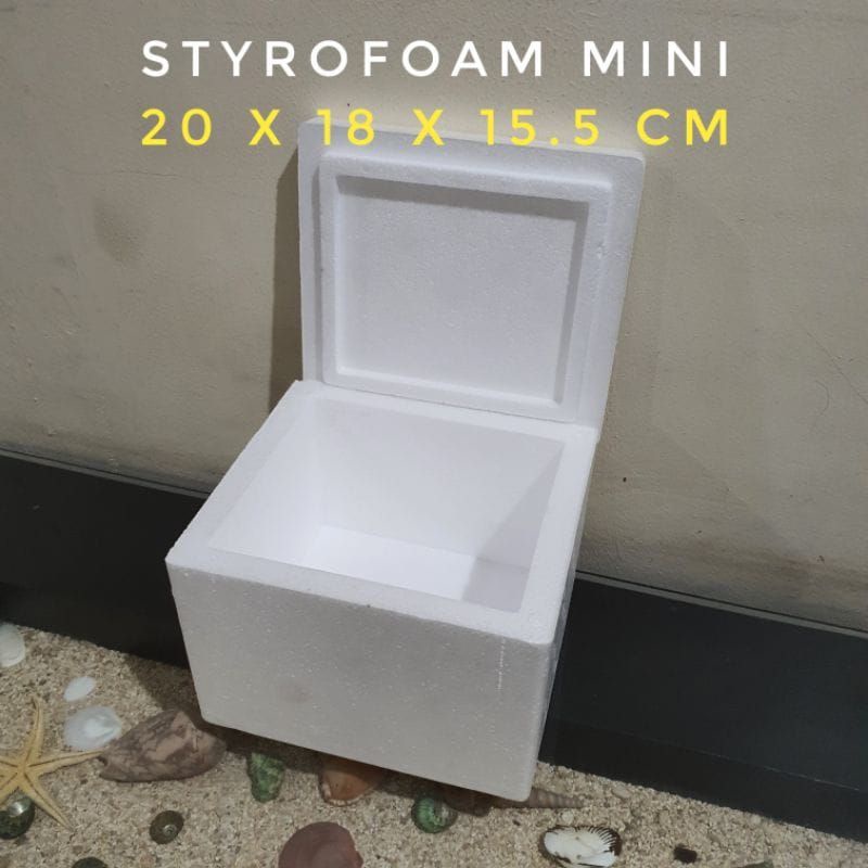 Jual Styrofoam Box Packing/ Box Paxel/ Sterofoam Box Mini 20x18x15.5cm ...