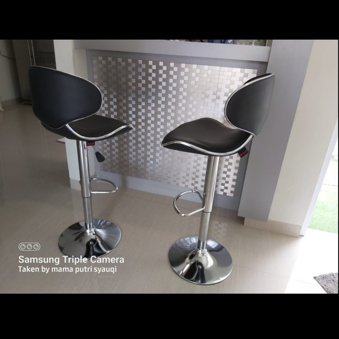Jual Bangku Cafe/kursi bar sandaran/mini bar chair/kursi minimalis ...
