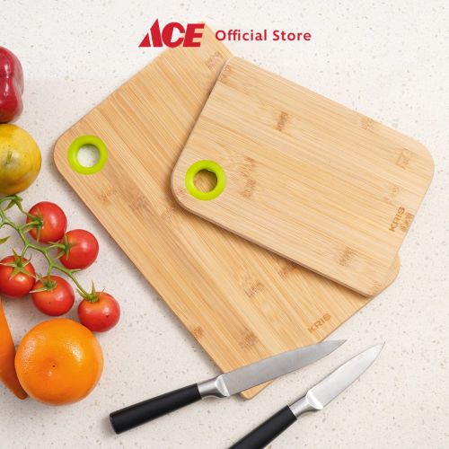 Jual Ace Kris Set 2 Pcs Talenan Bambu Papan Pemotong Makanan Cutting
