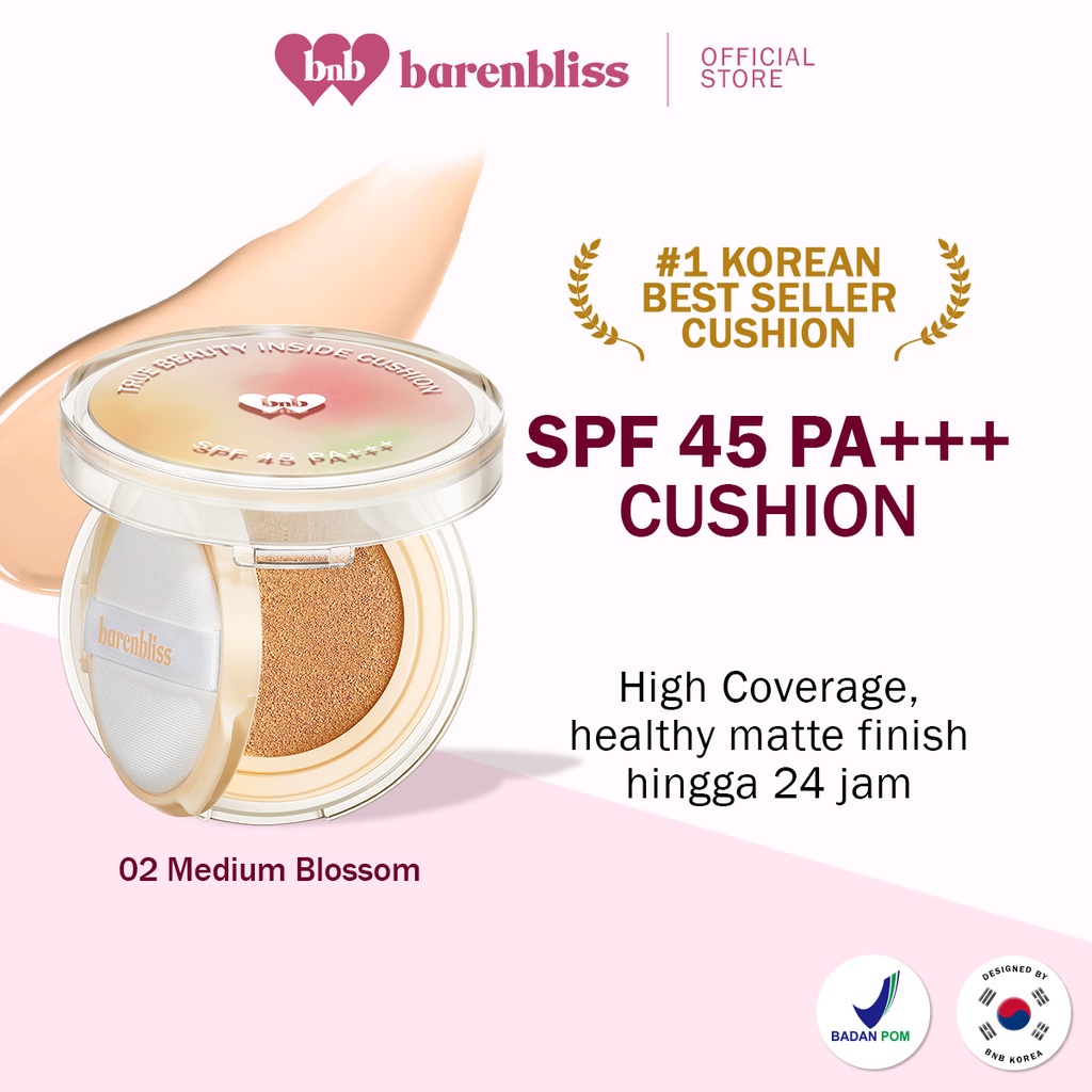 Jual BNB Barenbliss Korean Bloomatte True Beauty Inside Cushion 24H ...