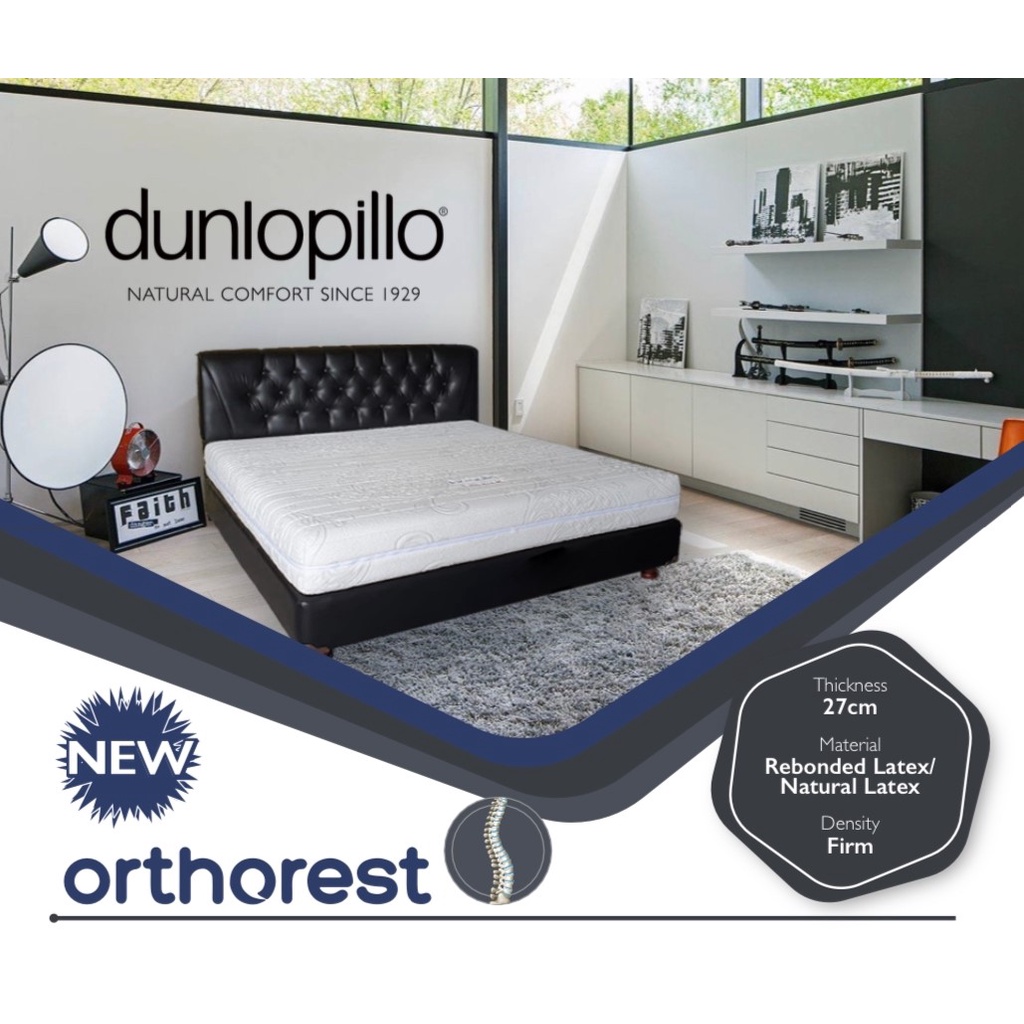 Jual Dunlopillo Kasur Latex ORTHOREST 27 cm Firm Shopee Indonesia