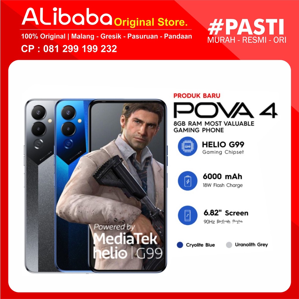 Jual Tecno Pova 4 8/128GB NFC | Shopee Indonesia
