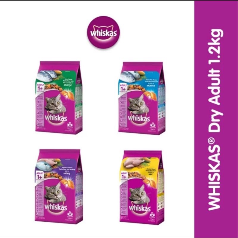 Jual WHISKAS DRY FOOD 1+ FRESHPACK 1.2KG Shopee Indonesia