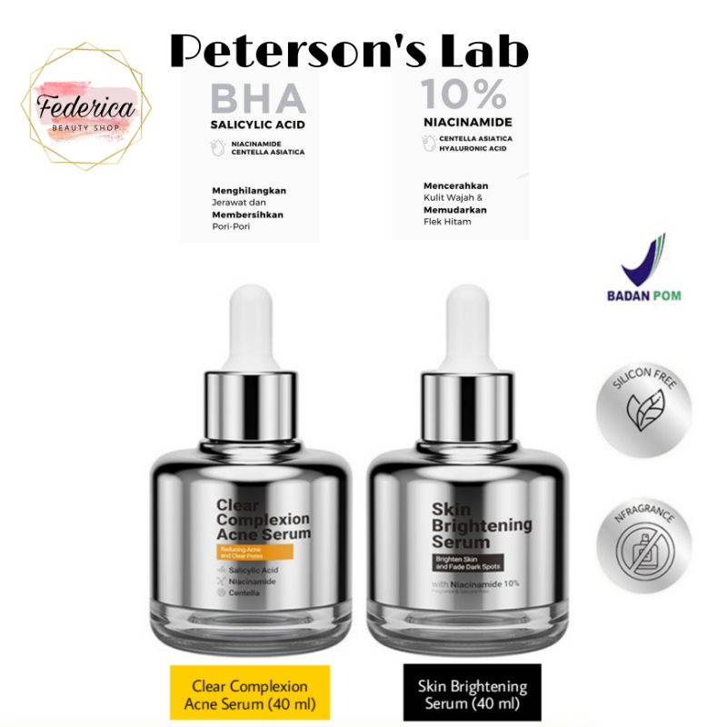 Jual Peterson's Lab X Miiso Serum Acne and Brightening 40 ml Shopee