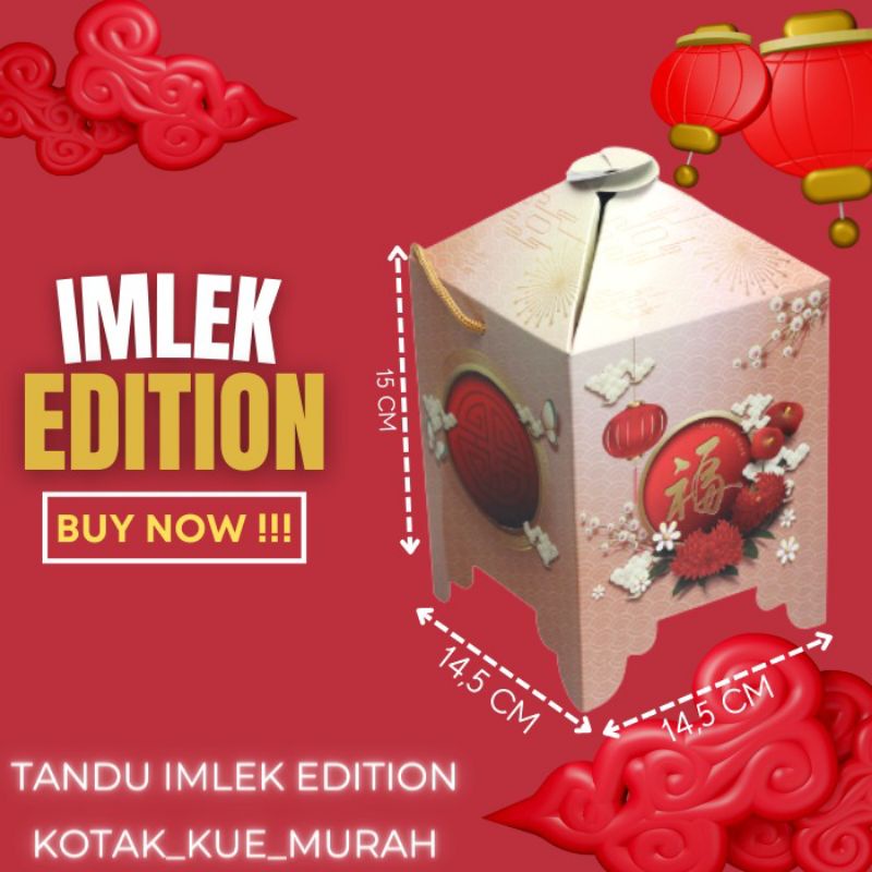 Jual Pcs Box Imlek Hampers Toples Dus Kue Kering Packaging