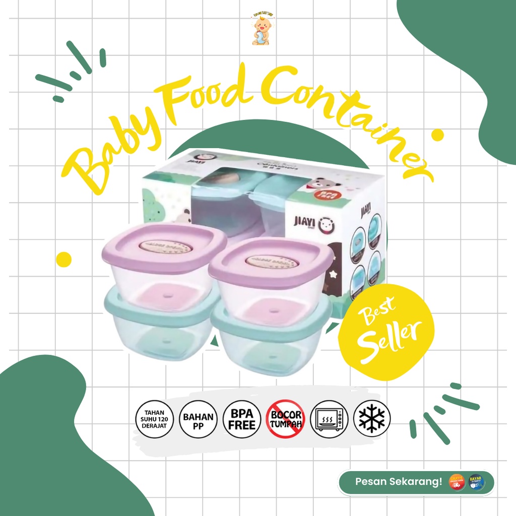 Jual KnR019 | Penyimpanan Mpasi Bayi / Wadah Mpasi Bayi / Baby Food ...