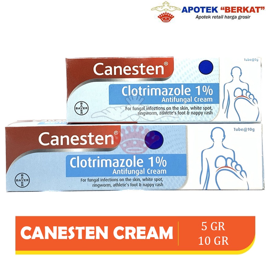 Jual CANESTEN CLOTRIMAZOLE 1 5 GR / 10 GR / KRIM JAMUR / OBAT JAMUR