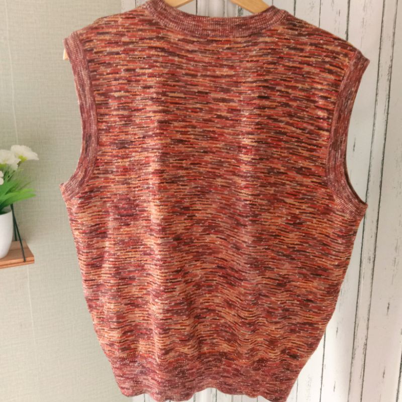Jual vest rompi rajut pattern vintage look like missoni | Shopee Indonesia