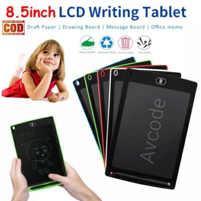Jual Tablet Mainan Anak Papan Tulis Gambar Writing Board Edukasi 8,5 ...