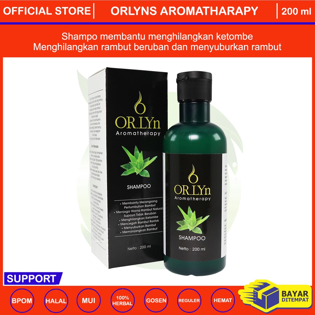 Jual Orlyns Shampoo Penghitam Uban Untuk Permanen Menghitamkan Rambut Shopee Indonesia 